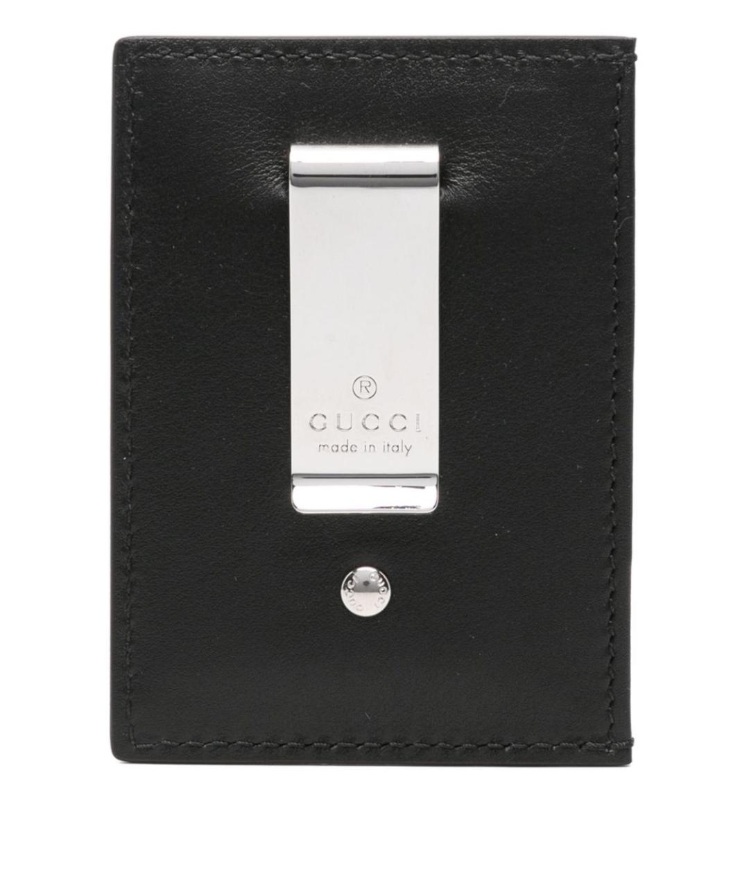 GUCCI Черный кожаный кардхолдер, фото 3