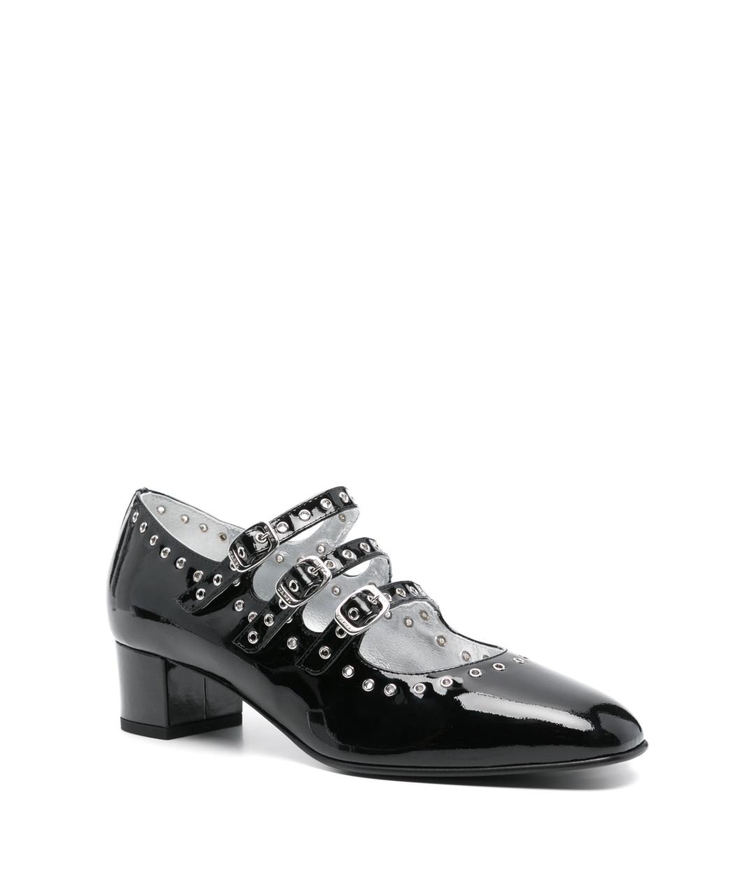 CAREL Черные кожаные босоножки, фото 3