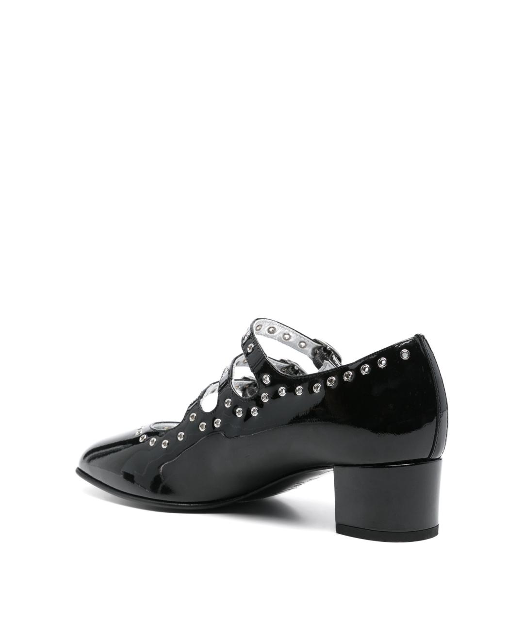 CAREL Черные кожаные босоножки, фото 5