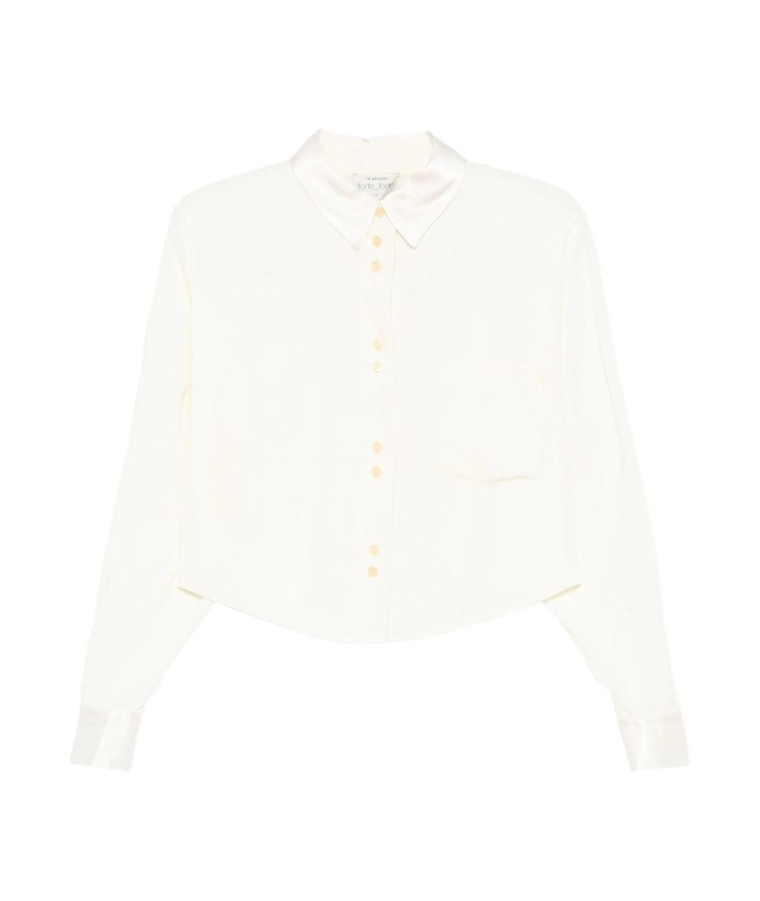 FORTE FORTE Белая вискозная рубашка, фото 1