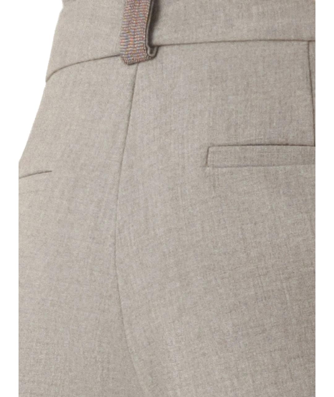 FABIANA FILIPPI Бежевые прямые брюки, фото 3