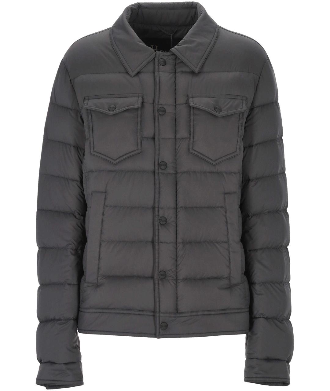 HERNO Серая полиамидовая куртка, фото 1