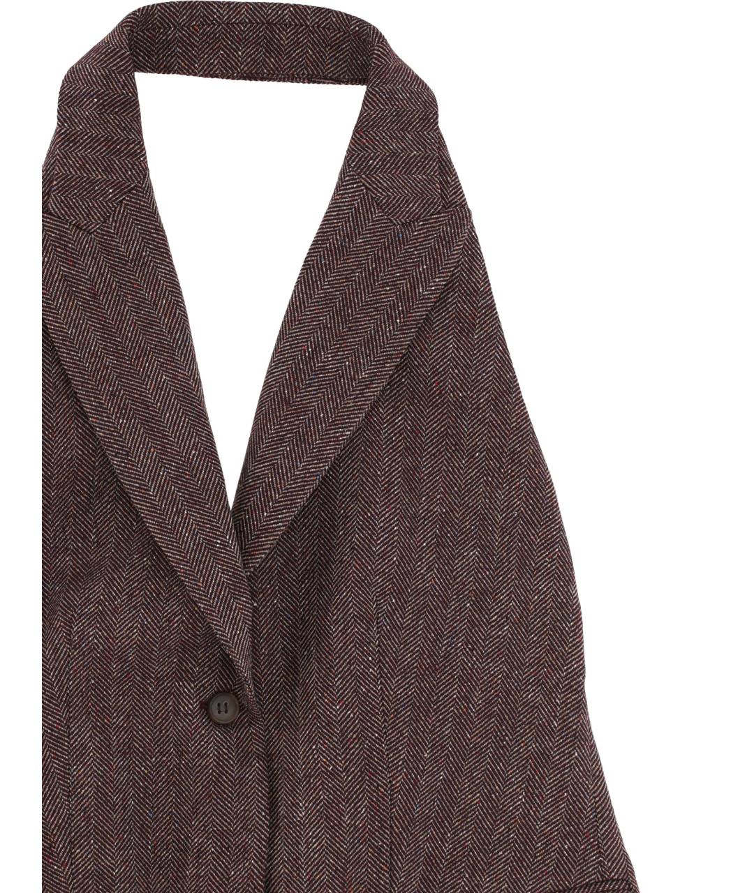 LORENA ANTONIAZZI Бордовый шерстяной жилет, фото 2