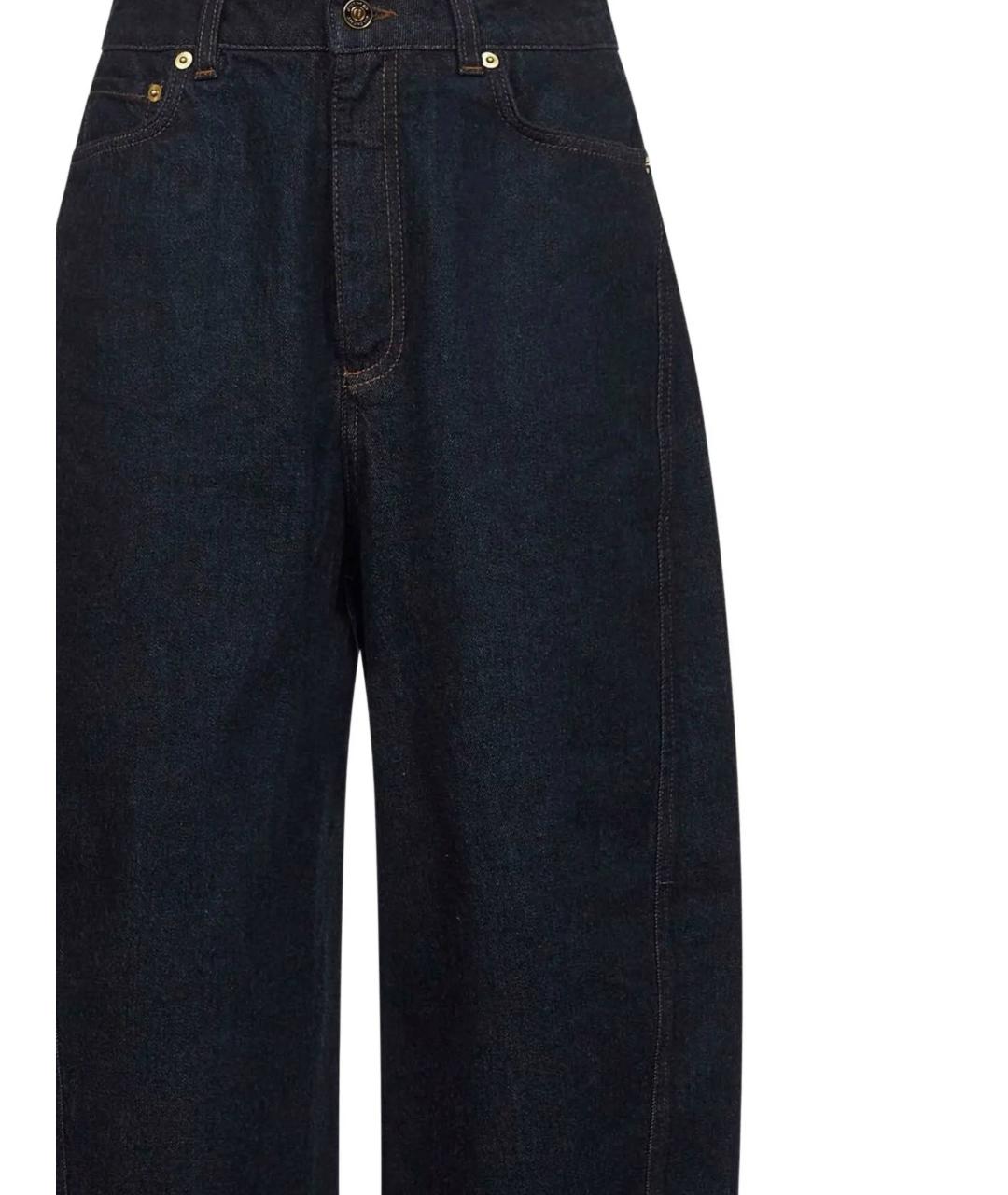 GIVENCHY Темно-синие хлопковые прямые джинсы, фото 2