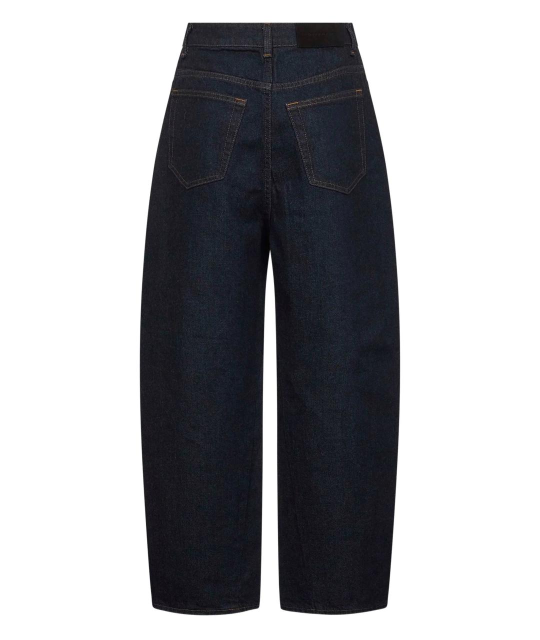 GIVENCHY Темно-синие хлопковые прямые джинсы, фото 3