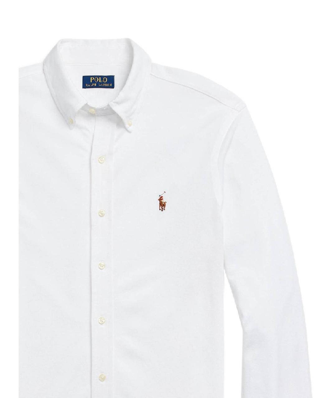POLO RALPH LAUREN Белая хлопковая кэжуал рубашка, фото 2