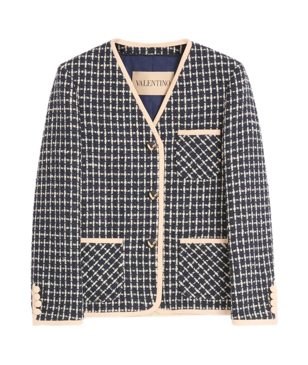 VALENTINO Мульти шерстяной жакет/пиджак, фото 1