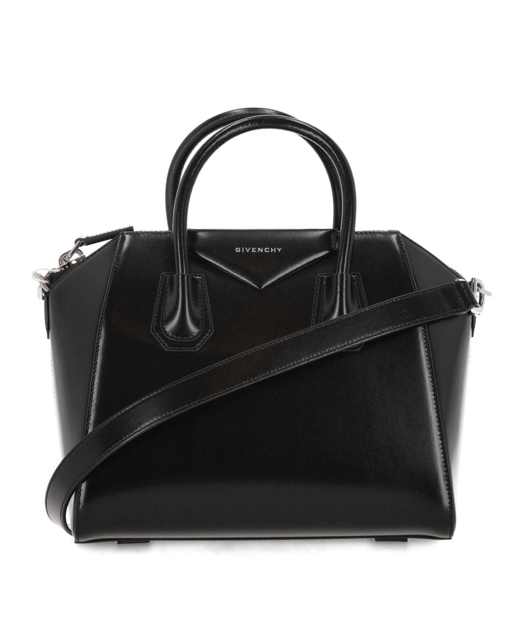 GIVENCHY Черная кожаная сумка тоут, фото 1