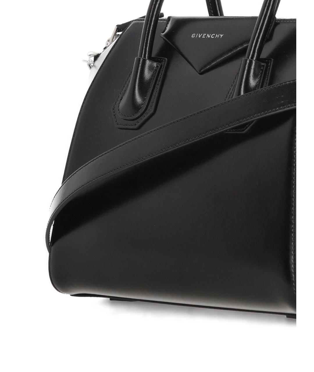 GIVENCHY Черная кожаная сумка тоут, фото 4