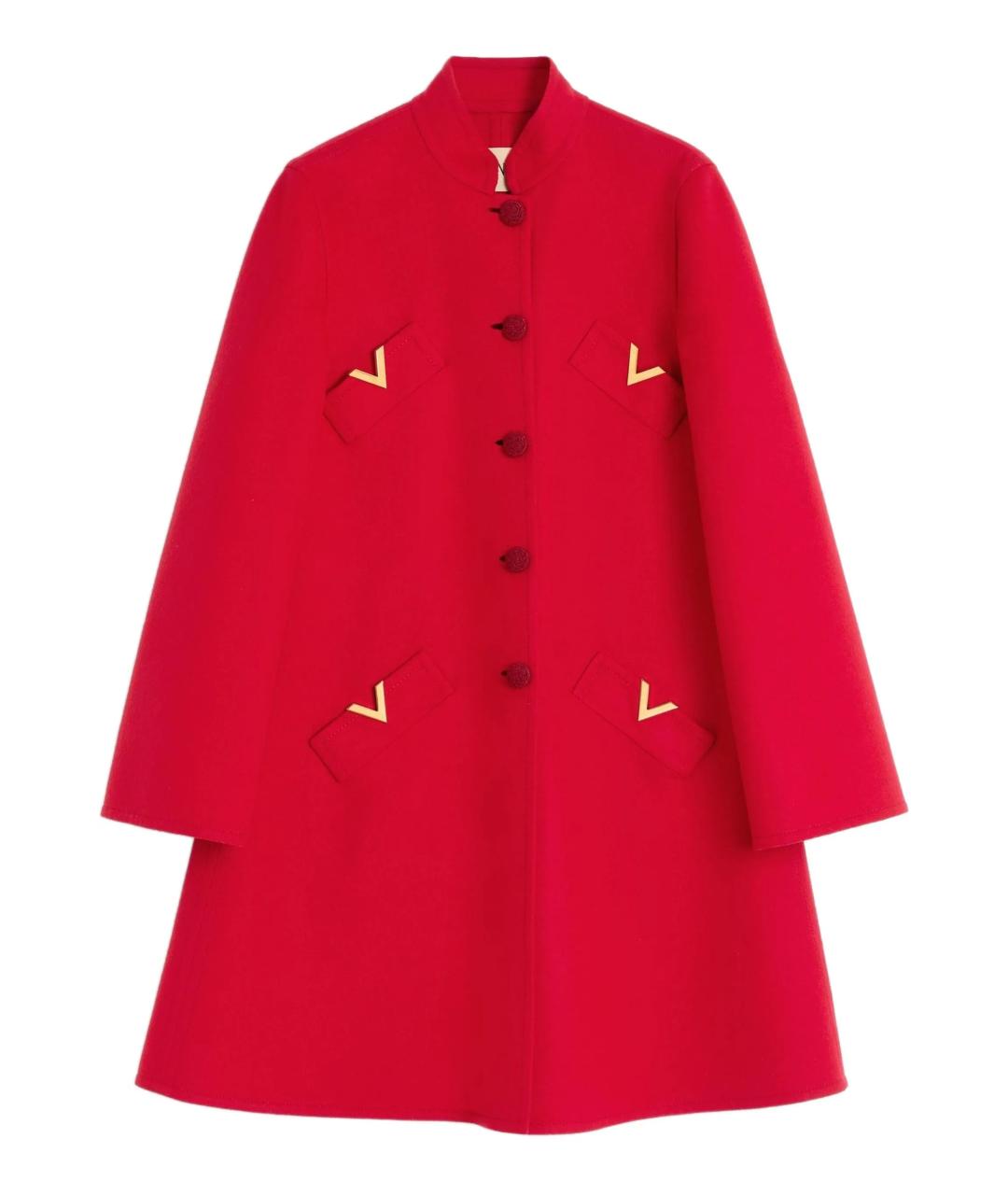 VALENTINO Красное кашемировое пальто, фото 1