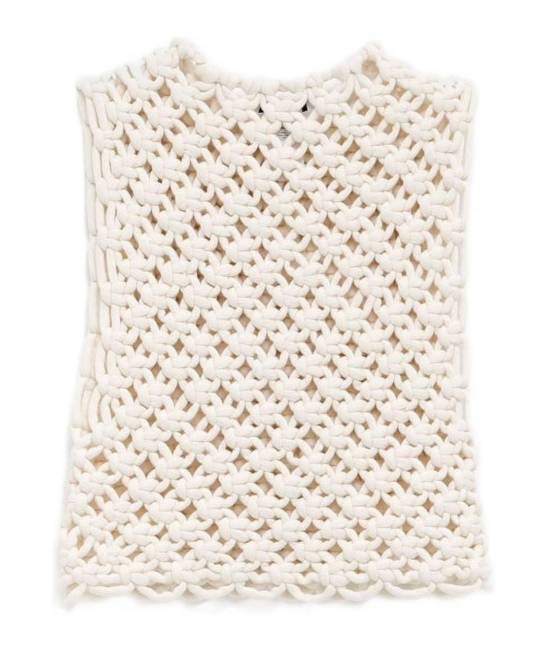 ALAIA Белая хлопковая майка, фото 3