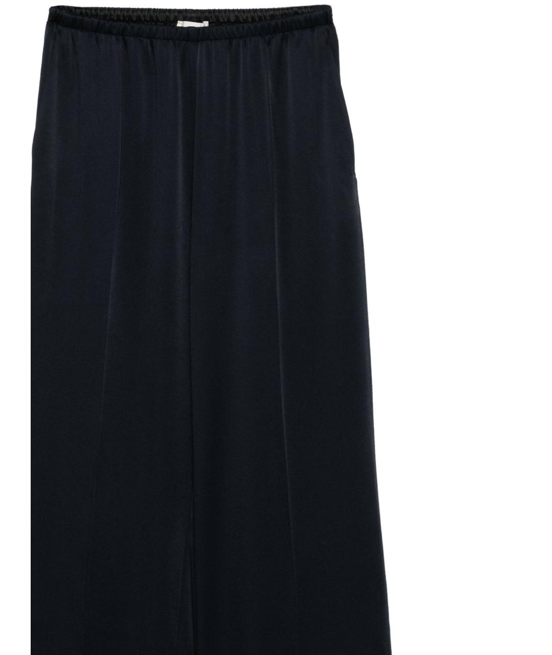 FORTE FORTE Синие атласные прямые брюки, фото 2