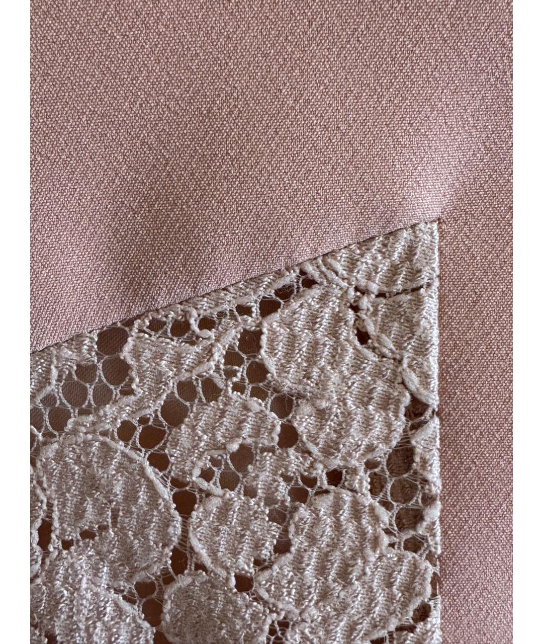 BLUGIRL Розовое вискозное коктейльное платье, фото 4