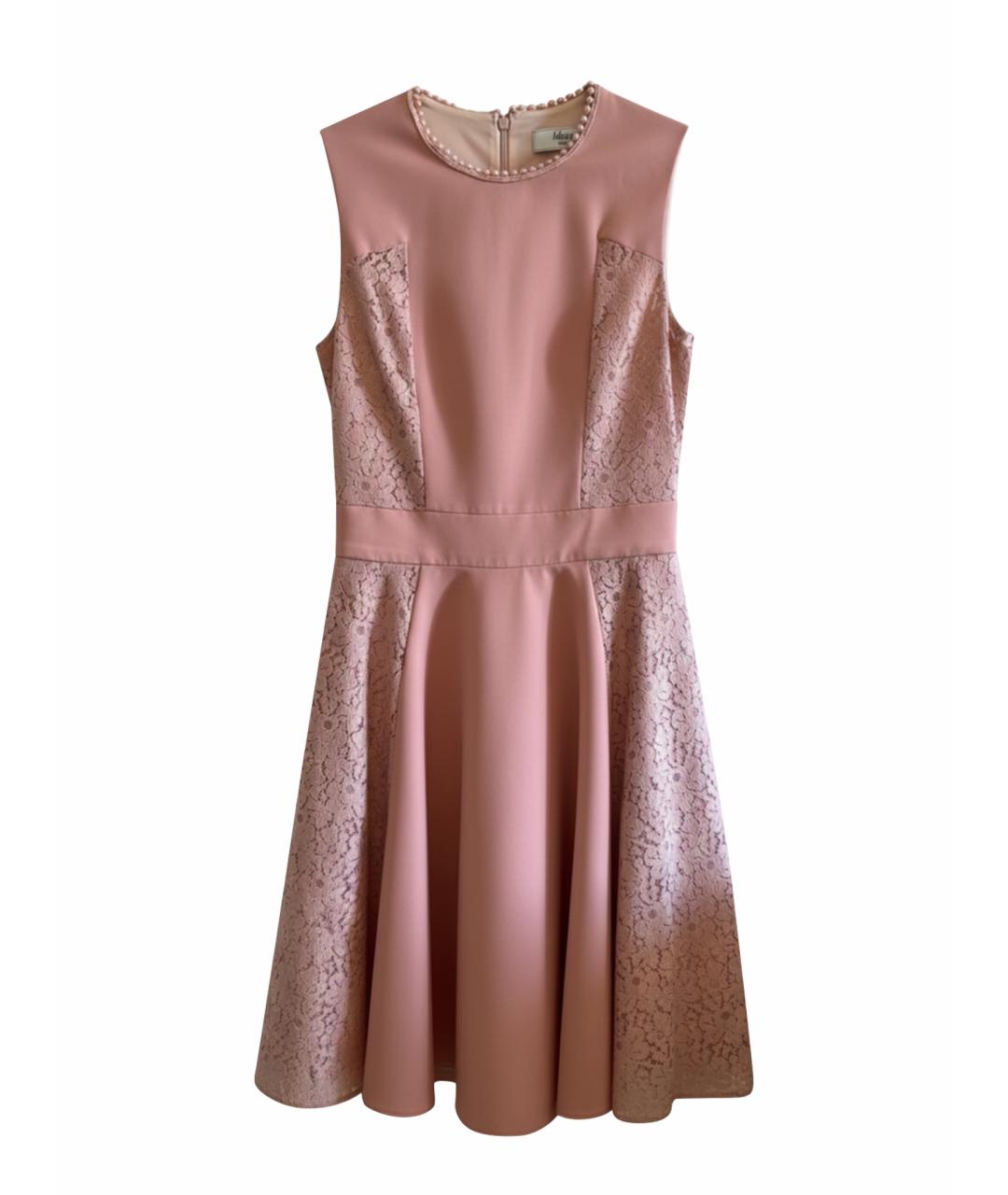 BLUGIRL Розовое вискозное коктейльное платье, фото 1