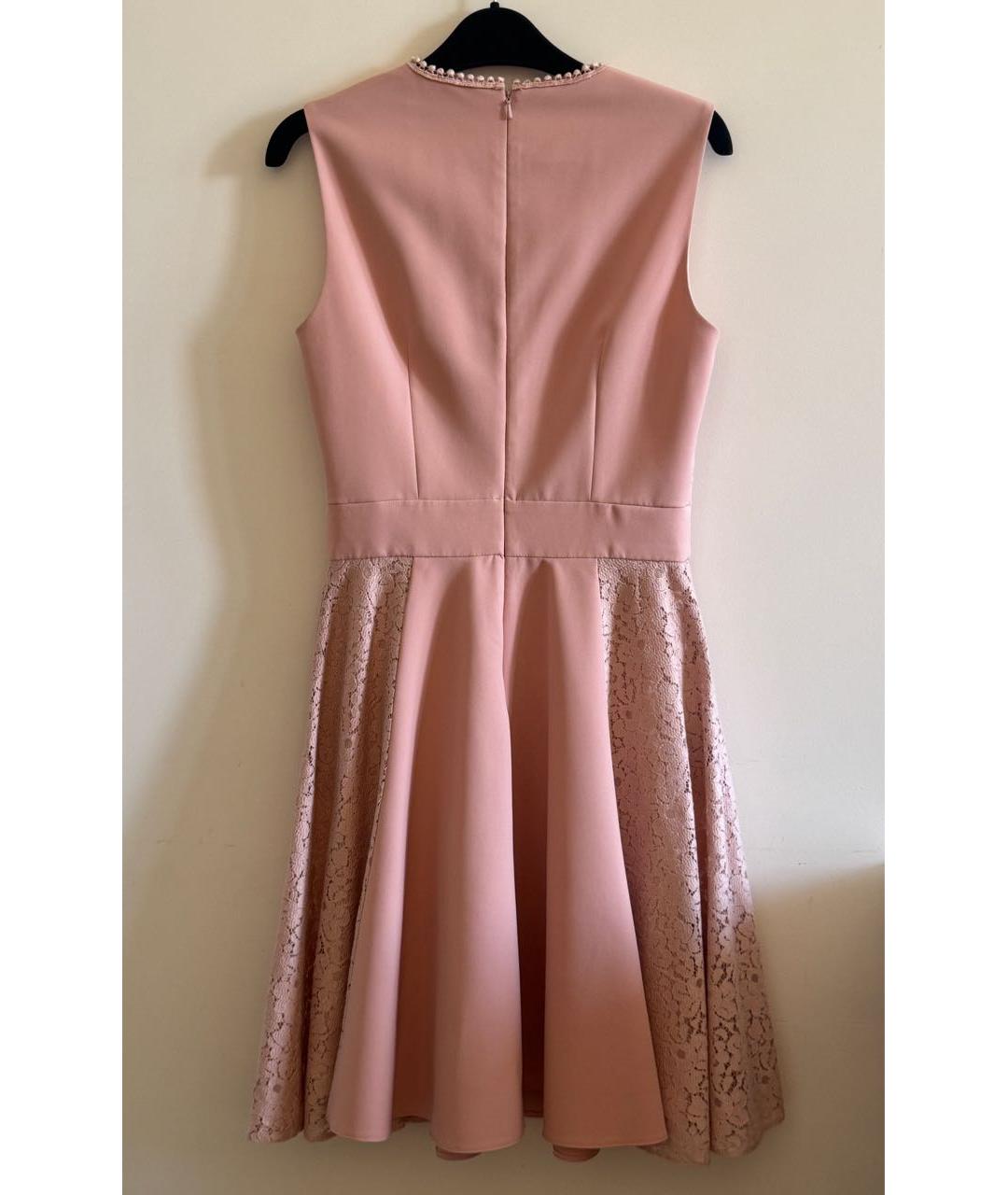 BLUGIRL Розовое вискозное коктейльное платье, фото 2