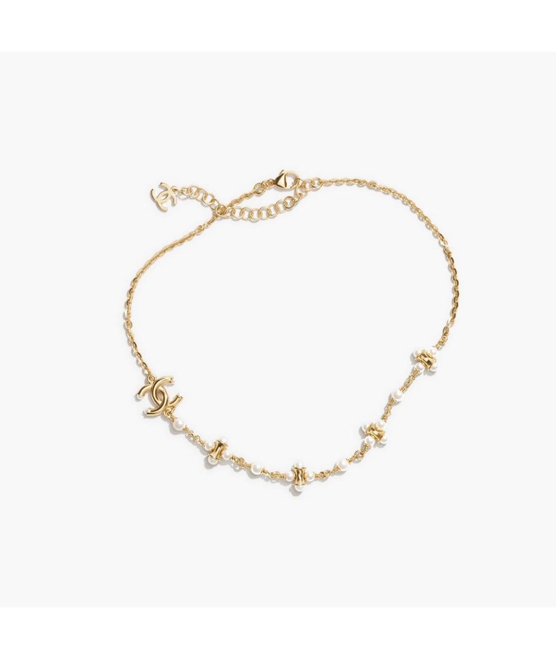 CHANEL Золотой металлический чокер, фото 6