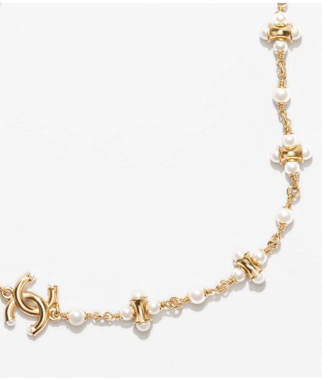 CHANEL Золотой металлический чокер, фото 5