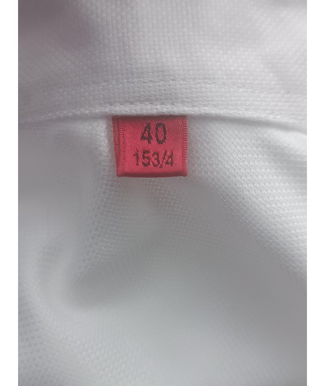 HUGO BOSS Белая хлопковая классическая рубашка, фото 4