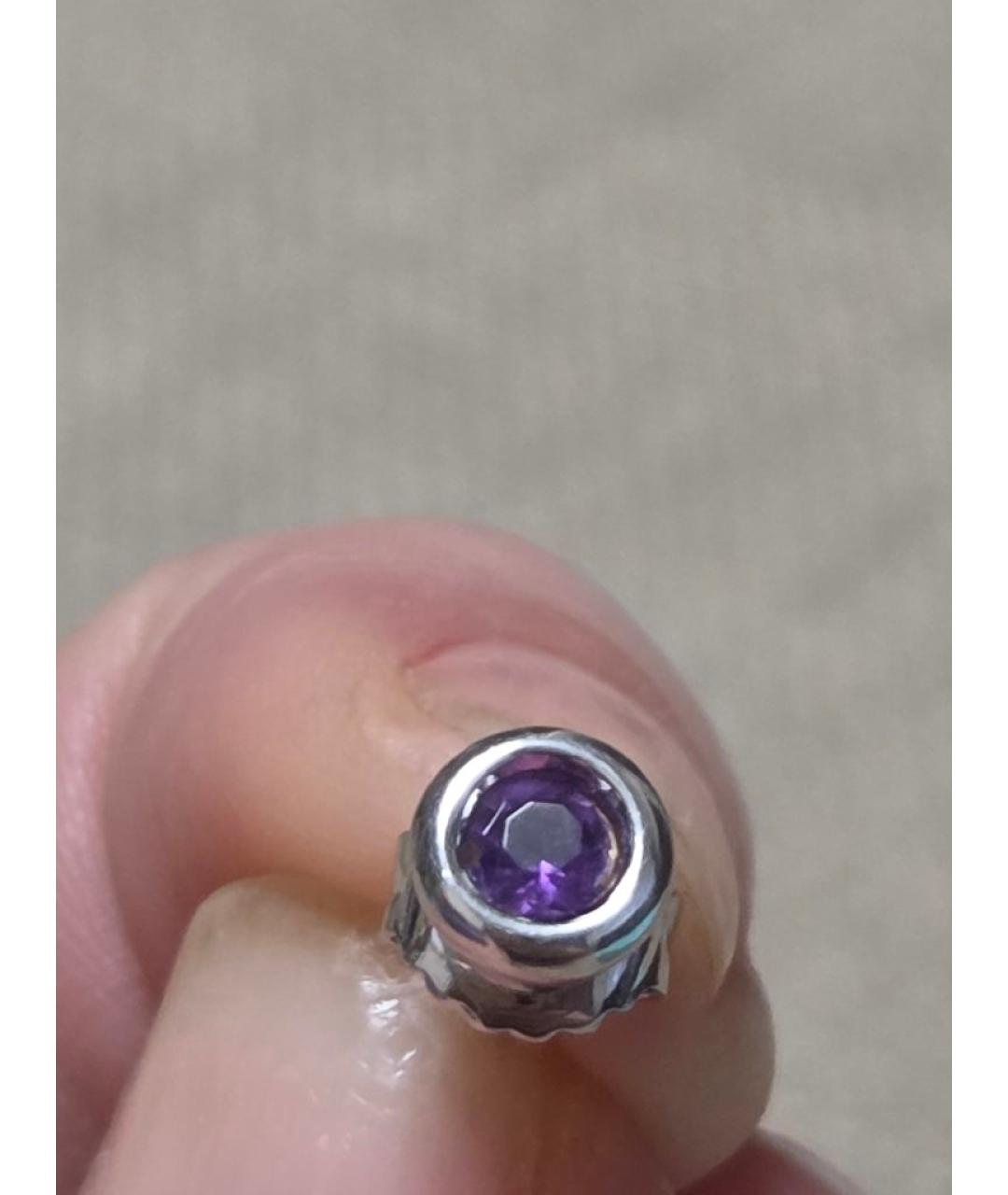 TIFFANY&CO Фиолетовые серебряные серьги, фото 4