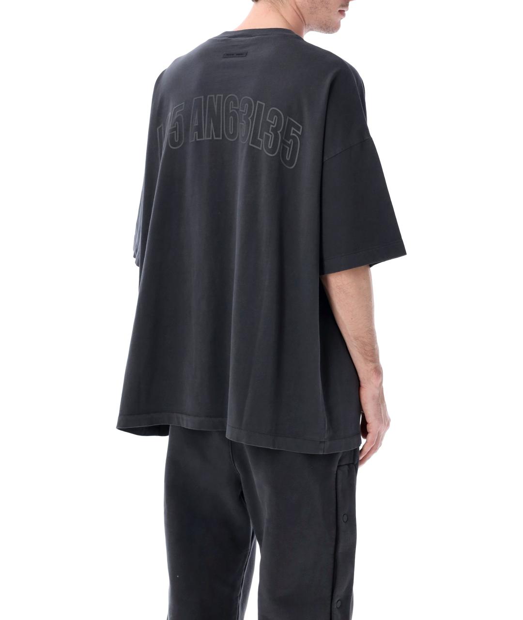 FEAR OF GOD ESSENTIALS Черная хлопковая футболка, фото 2