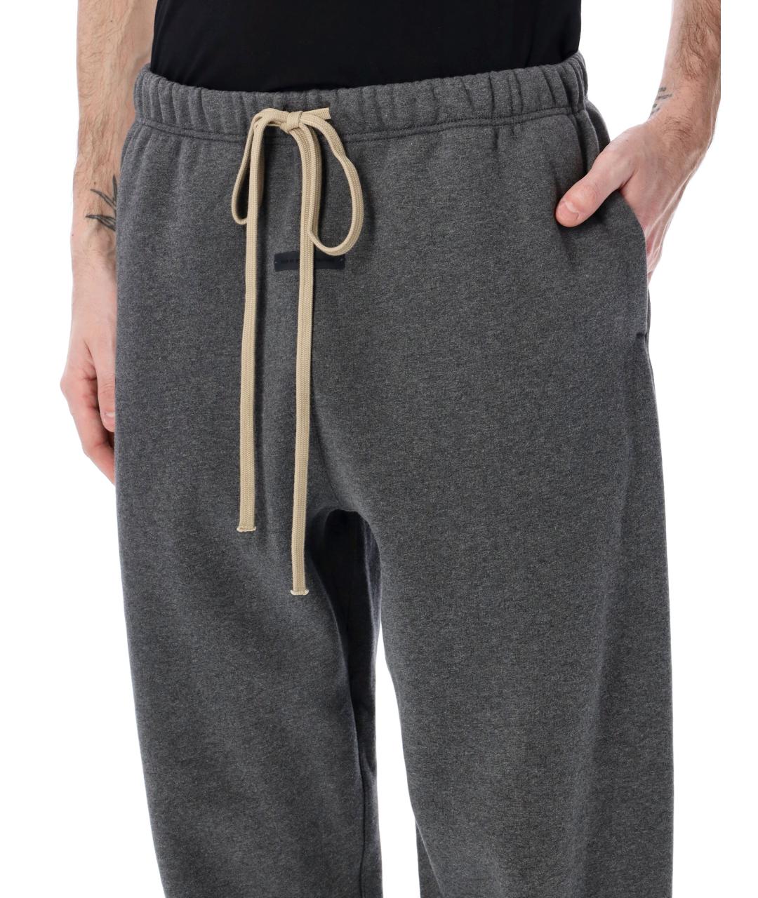 FEAR OF GOD ESSENTIALS Серые хлопковые повседневные брюки, фото 3