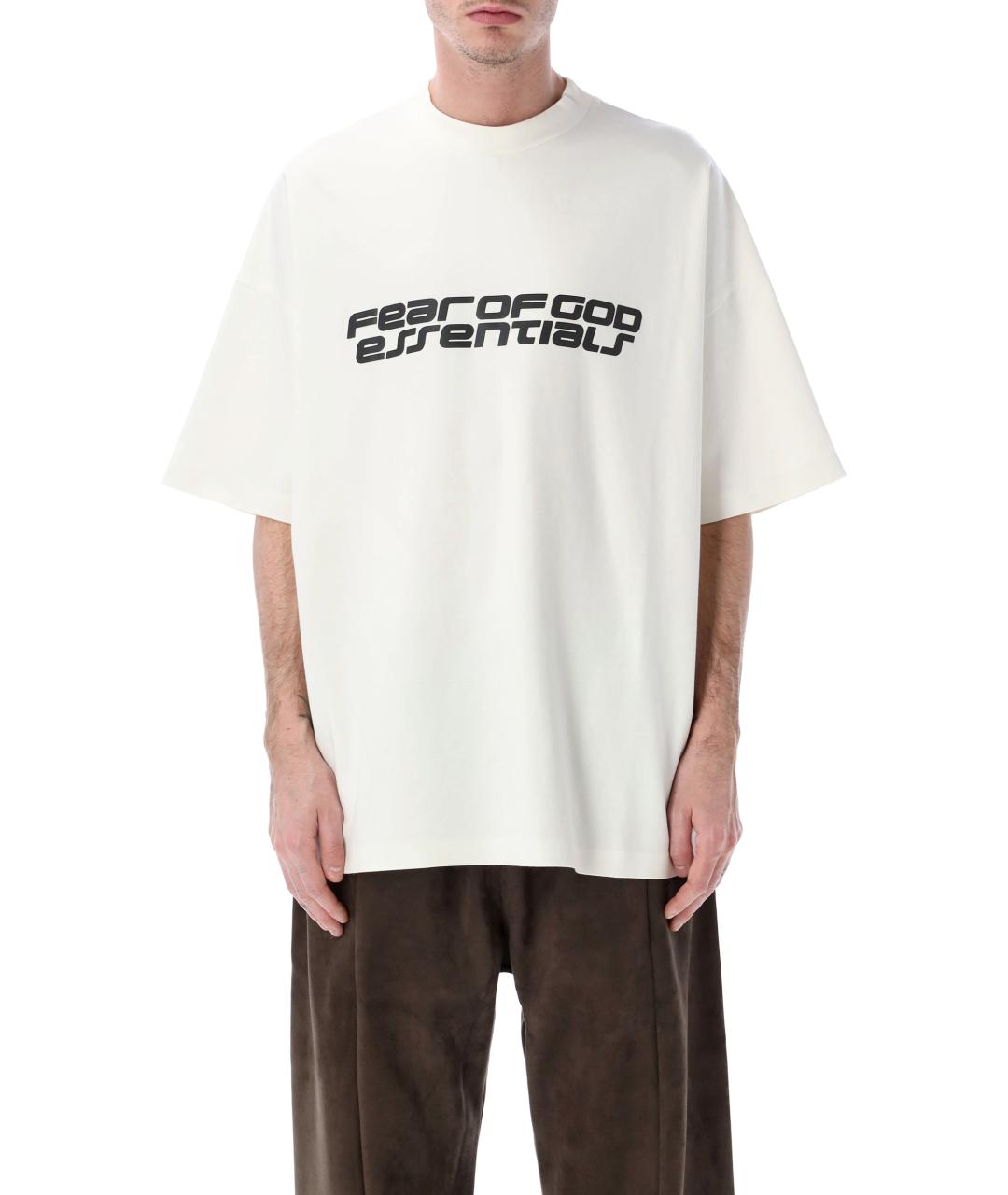 FEAR OF GOD ESSENTIALS Белая хлопковая футболка, фото 1