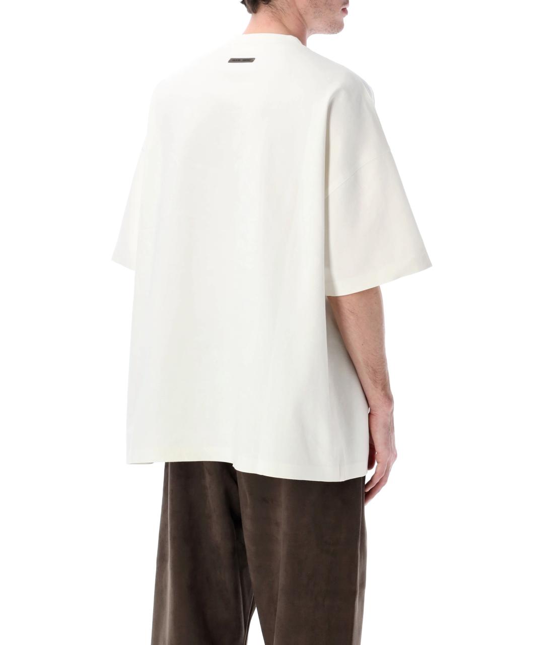 FEAR OF GOD ESSENTIALS Белая хлопковая футболка, фото 2