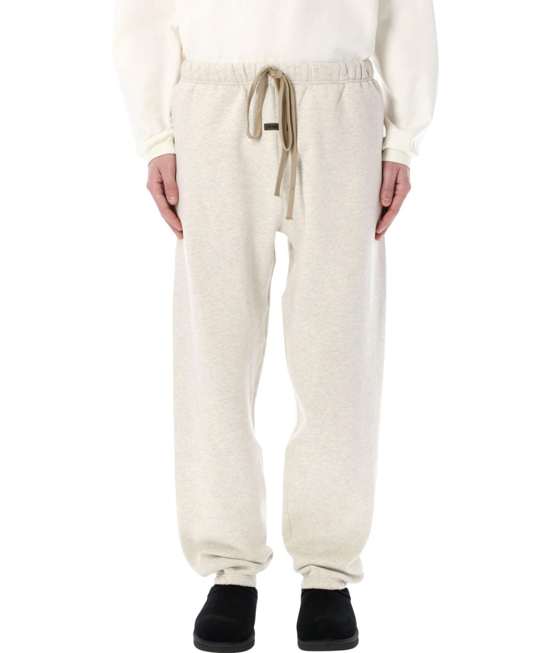 FEAR OF GOD ESSENTIALS Белые хлопковые повседневные брюки, фото 1