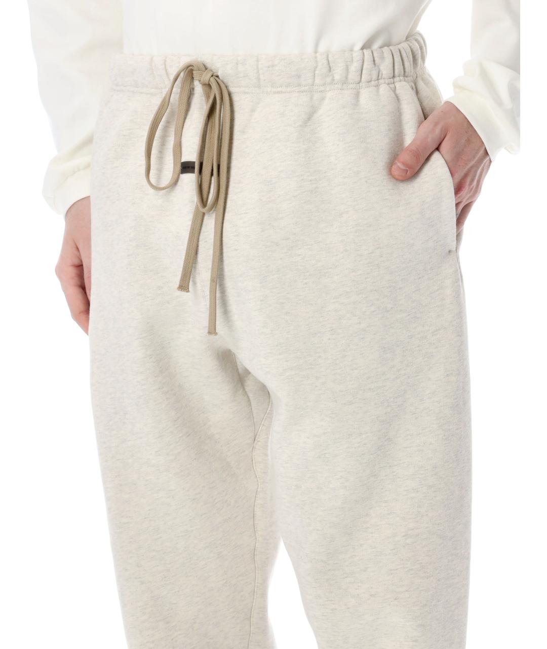 FEAR OF GOD ESSENTIALS Белые хлопковые повседневные брюки, фото 3