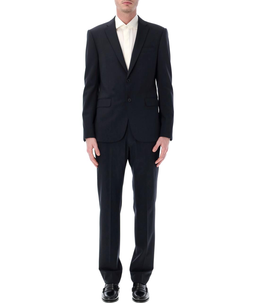 EMPORIO ARMANI Темно-синий классический костюм, фото 1