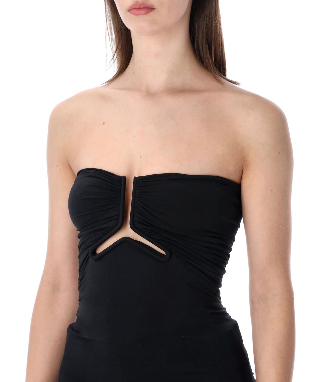 RICK OWENS Черная полиамидовая майка, фото 3