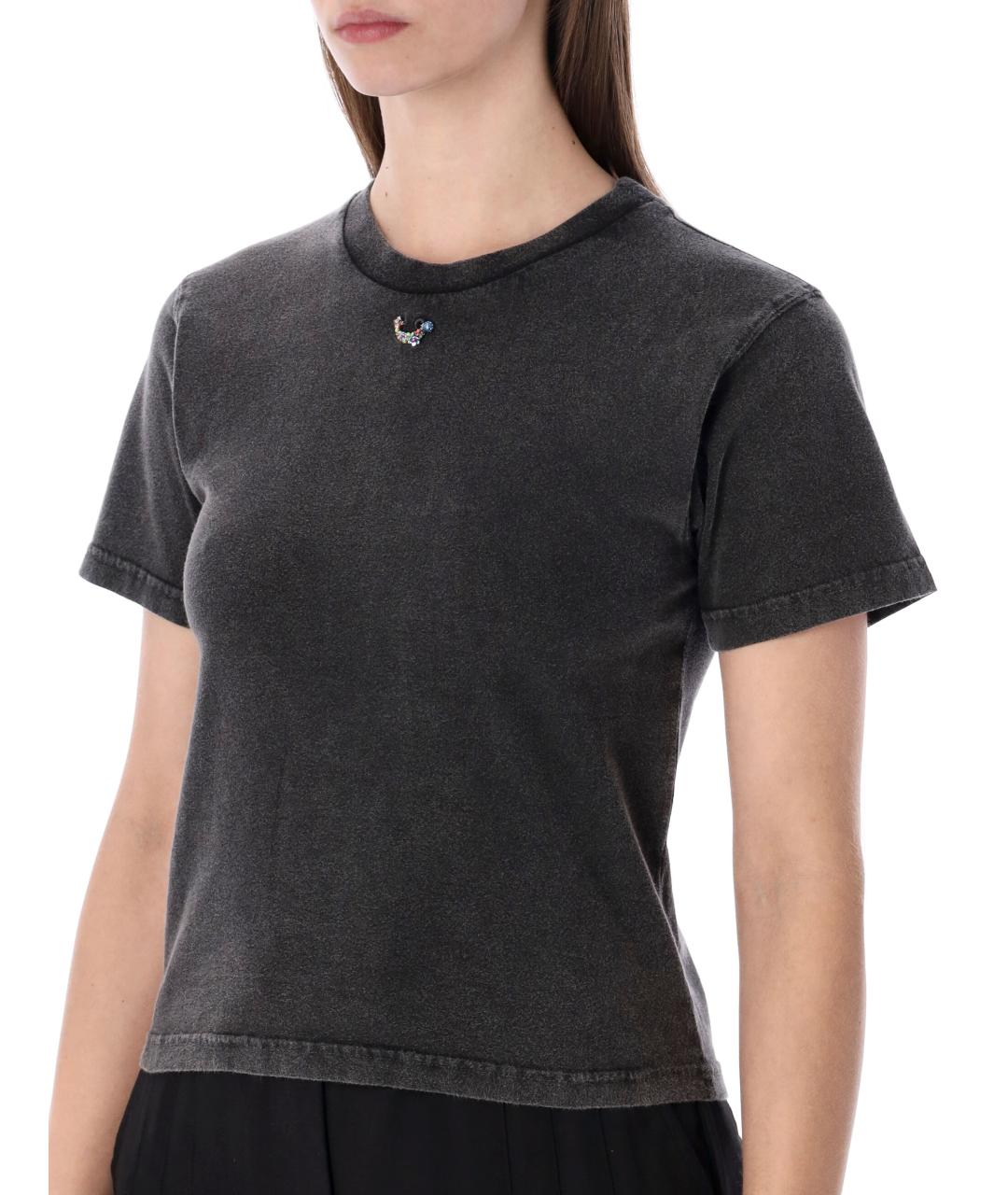 OTTOLINGER Серая хлопковая футболка, фото 3