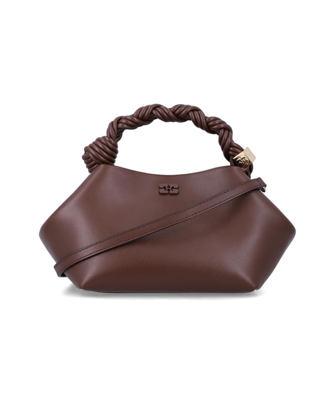 GANNI Коричневая сумка тоут, фото 1