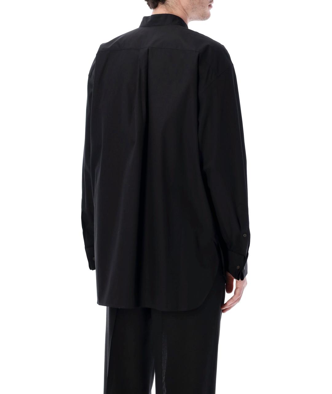 DRIES VAN NOTEN Черная хлопковая классическая рубашка, фото 2