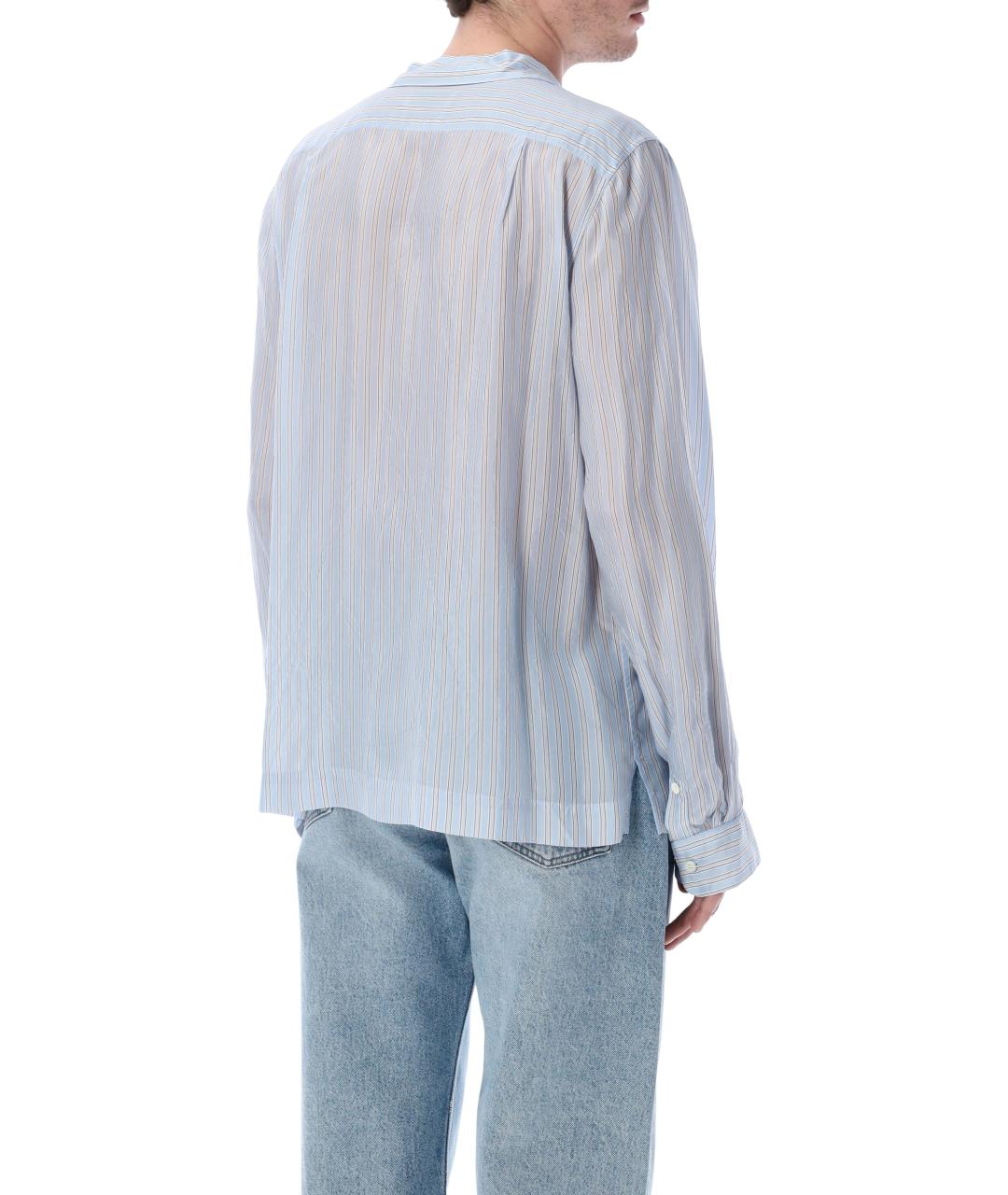 DRIES VAN NOTEN Синяя классическая рубашка, фото 3