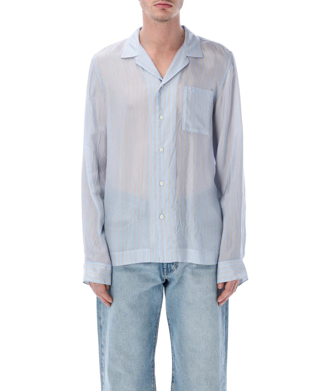 DRIES VAN NOTEN Синяя классическая рубашка, фото 2