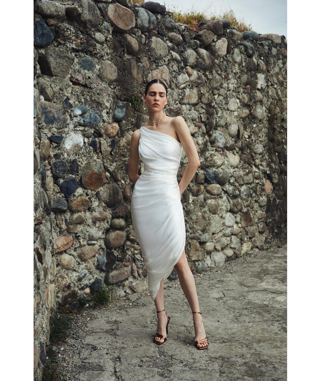 RASARIO Золотое полиэстеровое вечернее платье, фото 3