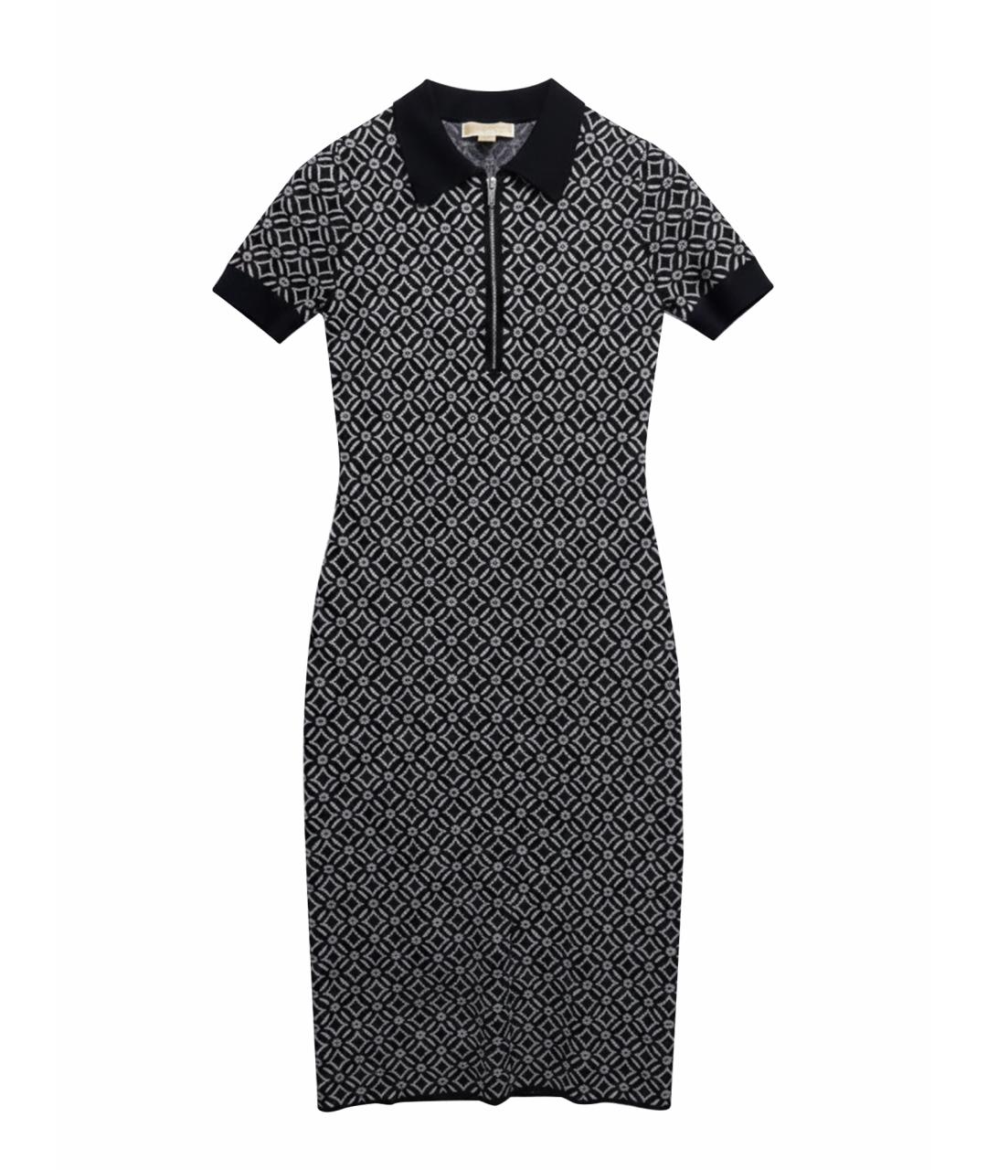MICHAEL KORS Черное вискозное повседневное платье, фото 1