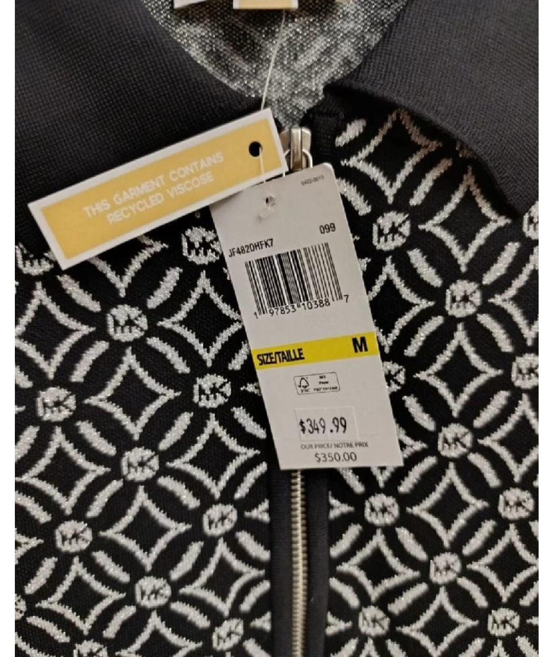 MICHAEL KORS Черное вискозное повседневное платье, фото 3