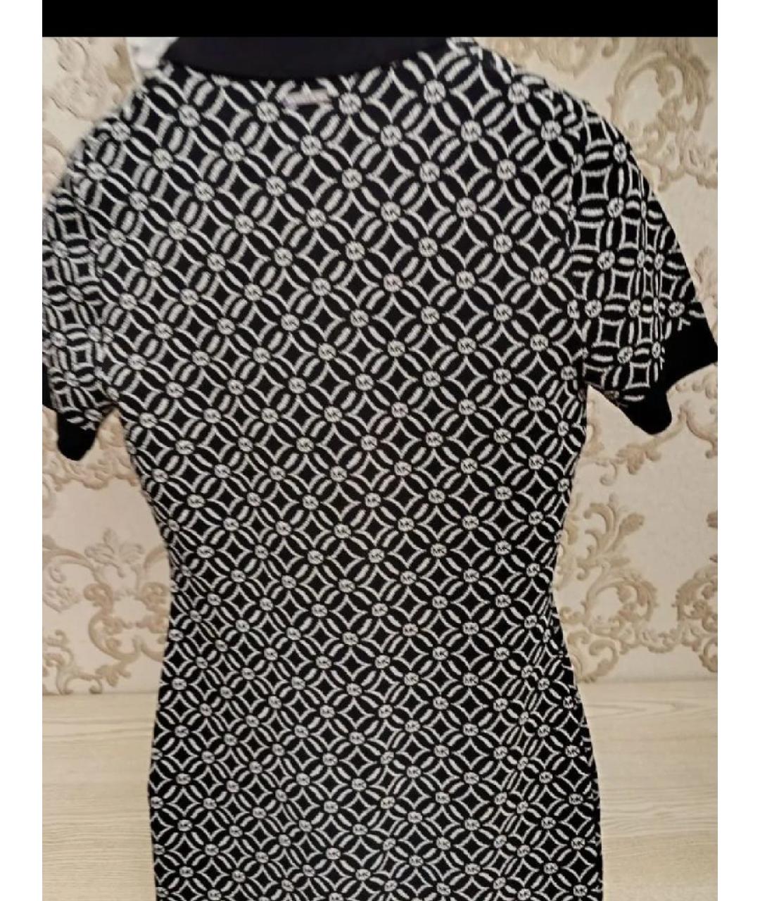 MICHAEL KORS Черное вискозное повседневное платье, фото 2