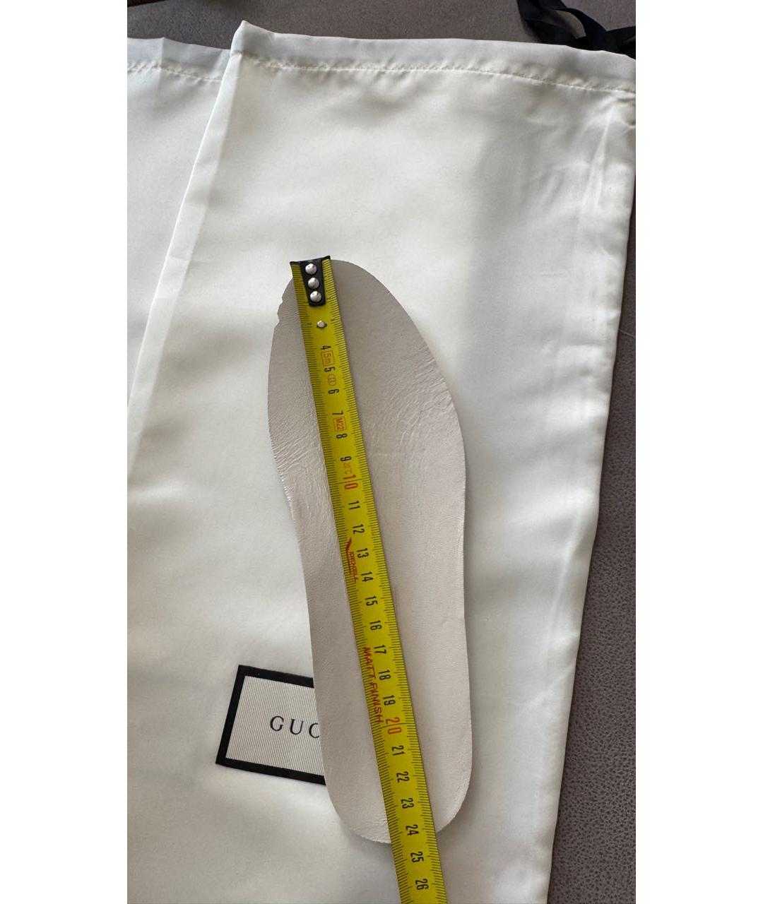 GUCCI Бежевые кеды, фото 6