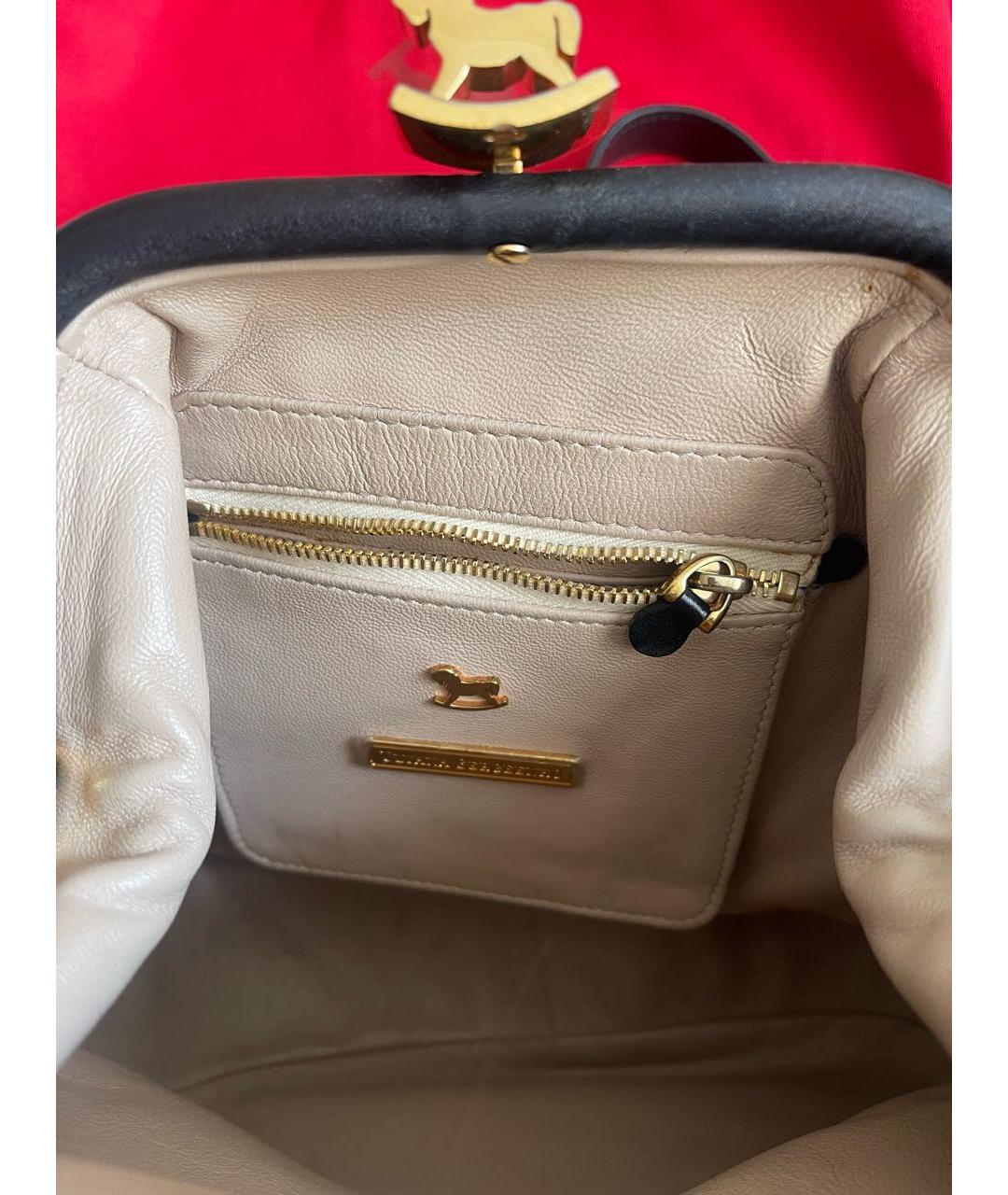 ULYANA SERGEENKO Черный кожаный рюкзак, фото 4