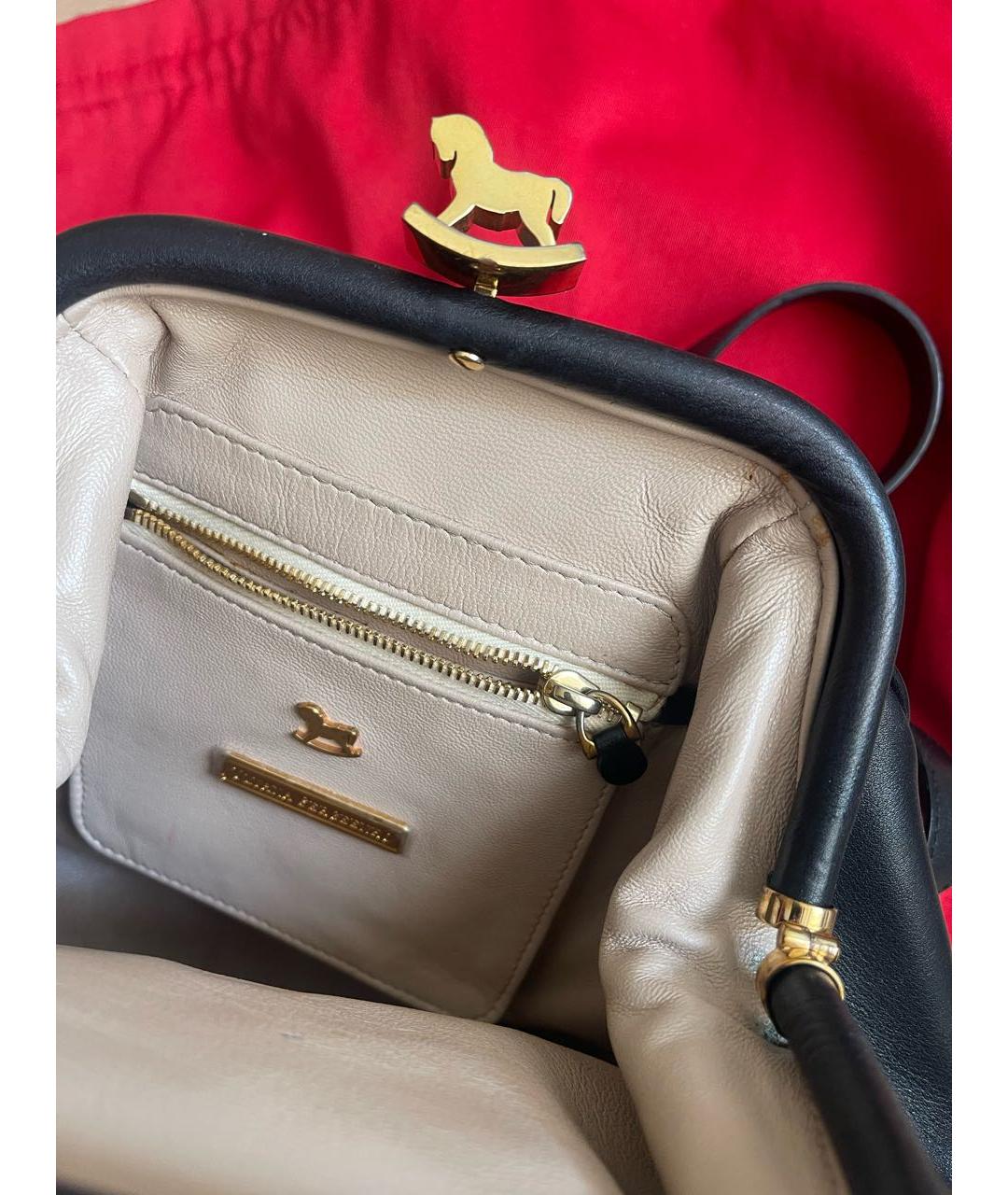 ULYANA SERGEENKO Черный кожаный рюкзак, фото 5