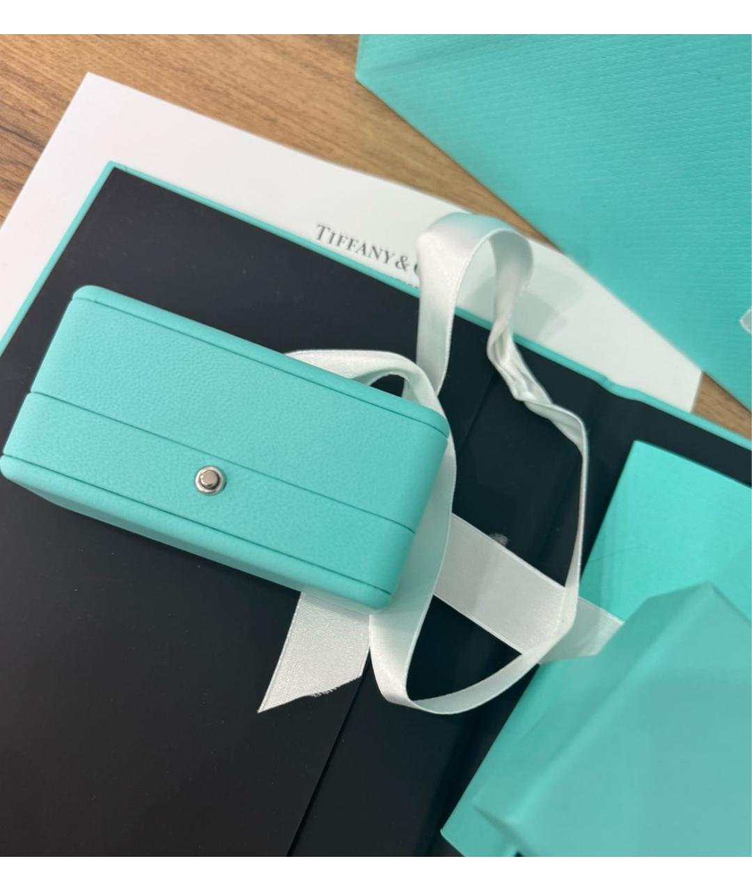 TIFFANY&CO Серебряные платиновые серьги, фото 4