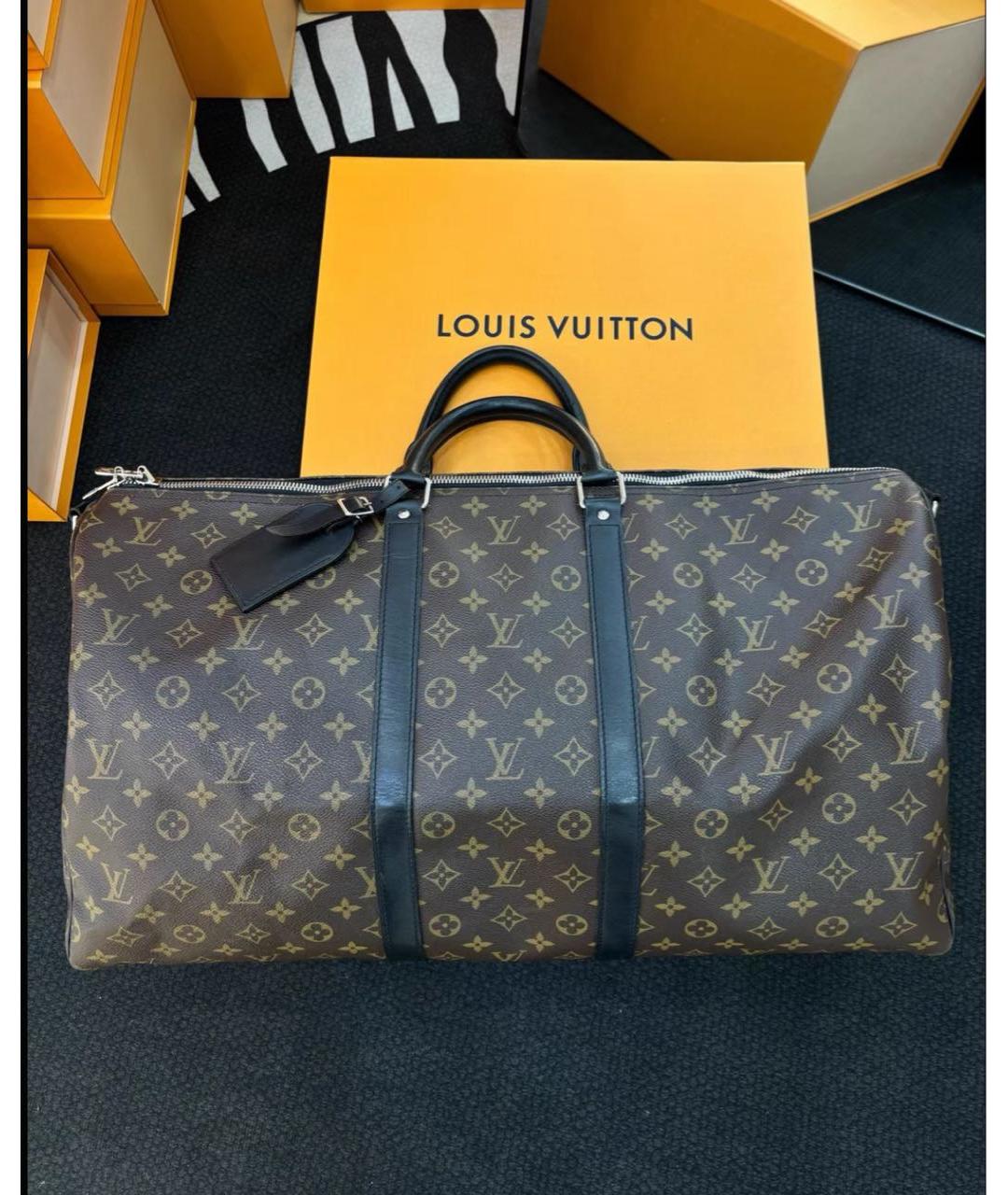 LOUIS VUITTON Коричневая дорожная/спортивная сумка, фото 3