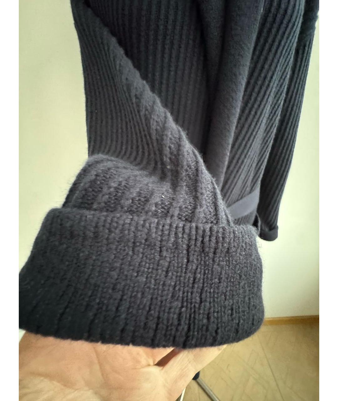 LORO PIANA Темно-синий кашемировый кардиган, фото 4