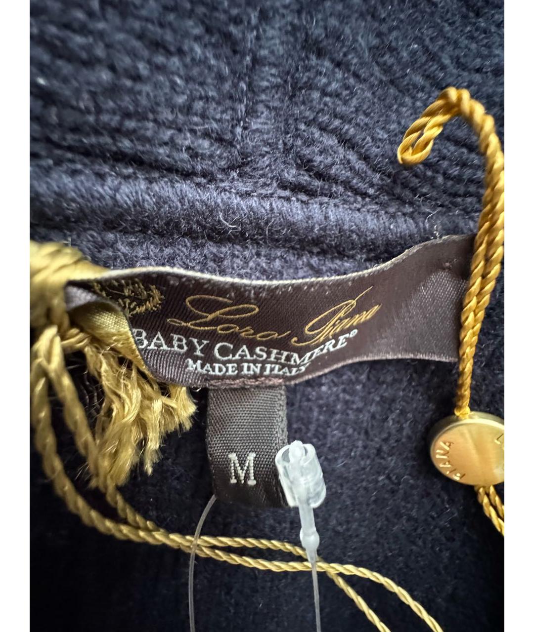 LORO PIANA Темно-синий кашемировый кардиган, фото 6