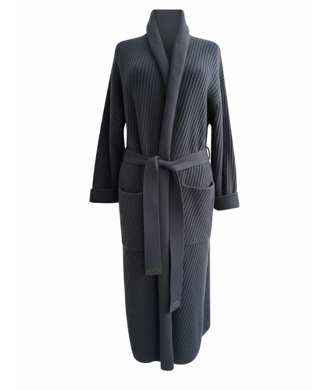 LORO PIANA Темно-синий кашемировый кардиган, фото 1