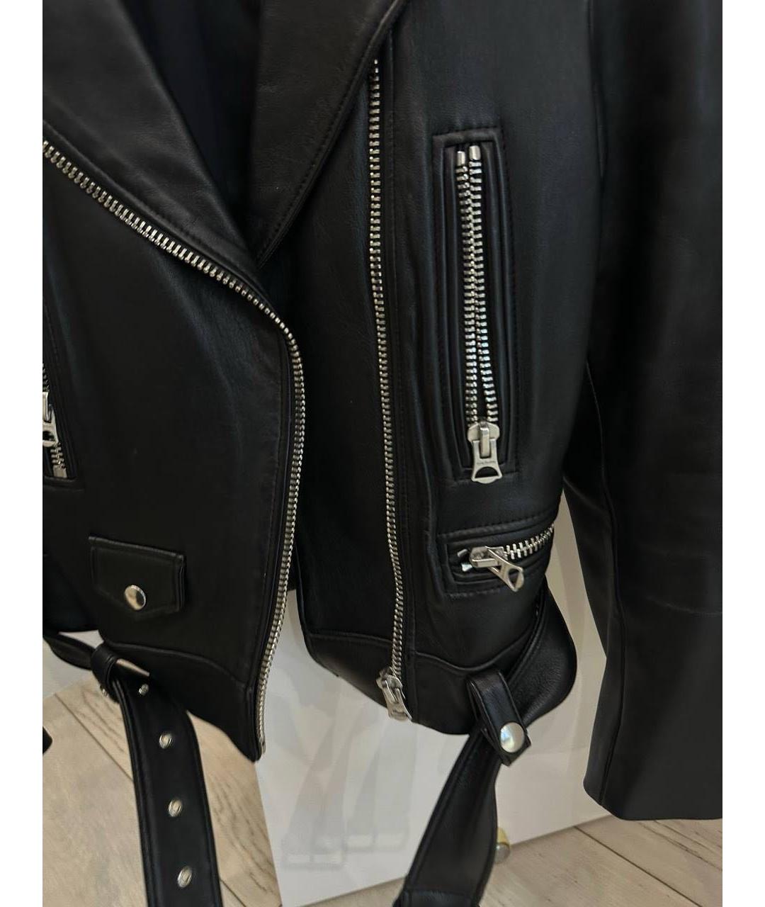 ACNE STUDIOS Черная кожаная куртка, фото 7