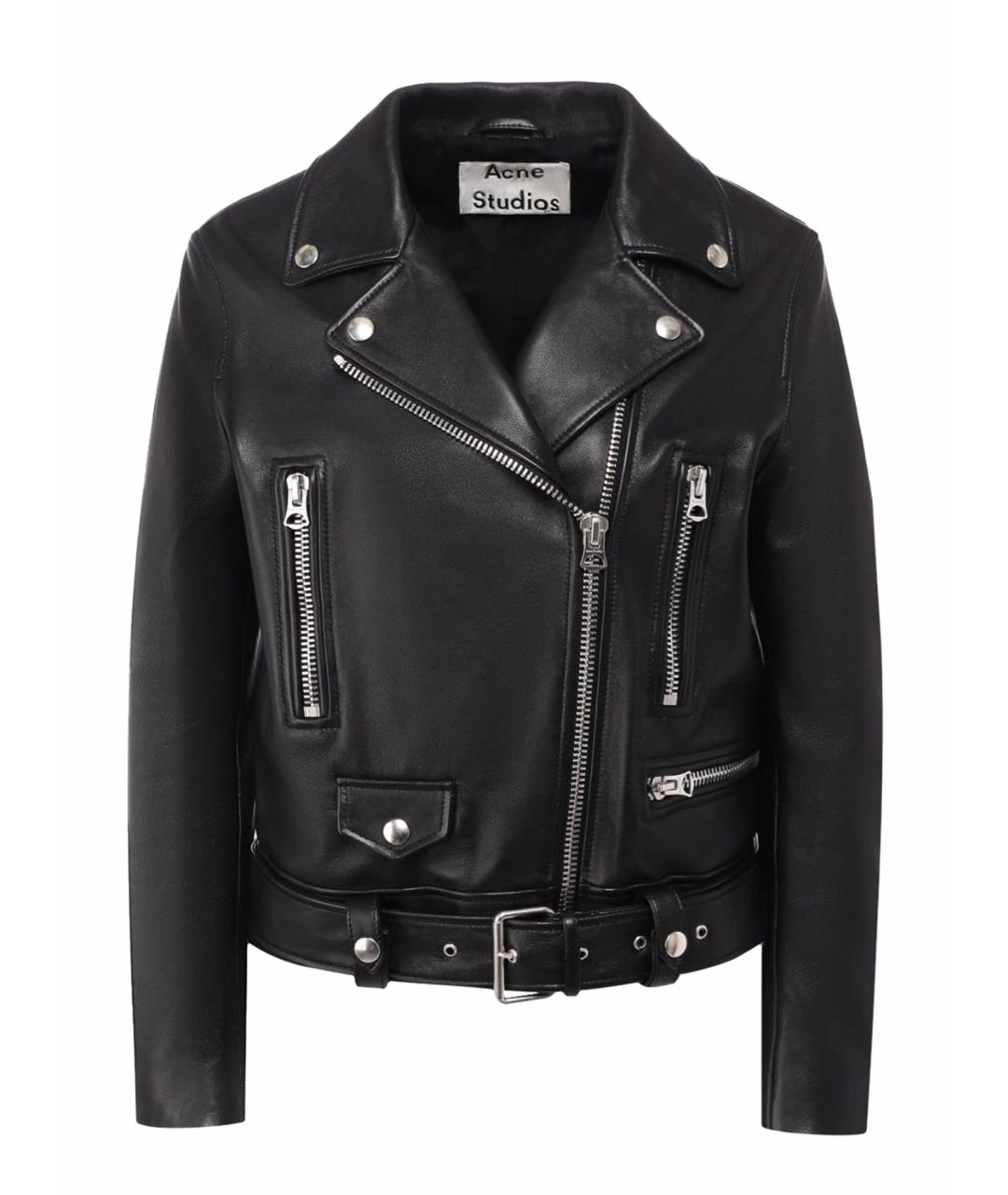 ACNE STUDIOS Черная кожаная куртка, фото 1